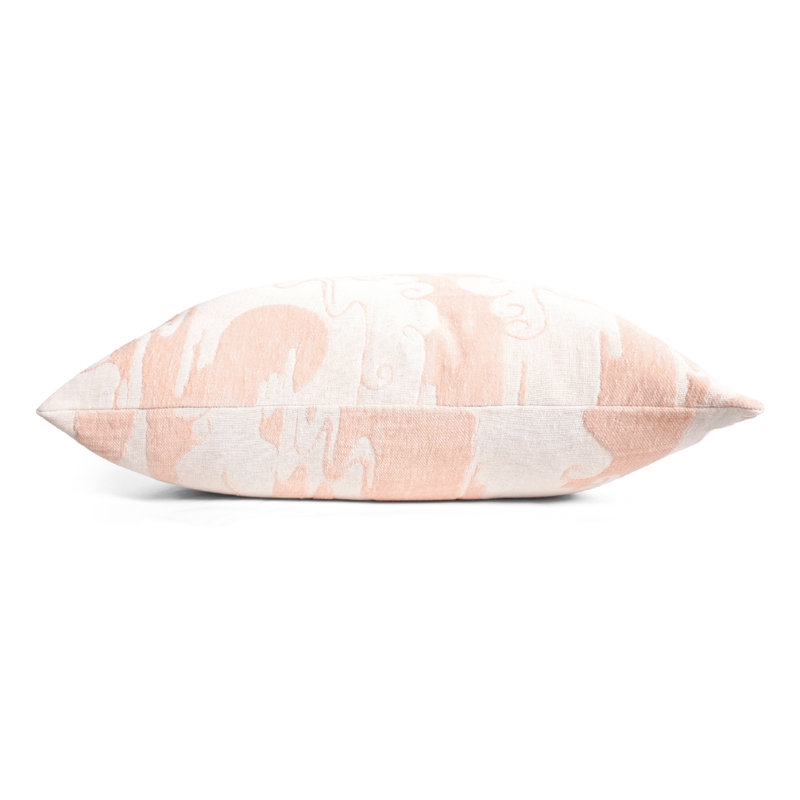Clouds Square Pillow Cover & Insert, Rosebud