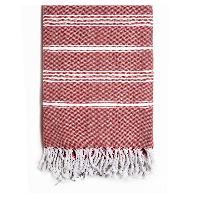 Ajiyah Cotton Bath Towel, Burgundy