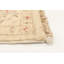 Tapis décoratif beige en laine noué à la main de conception unique 5 pi 7 po x 7 pi 9 po noué à la main New Age
