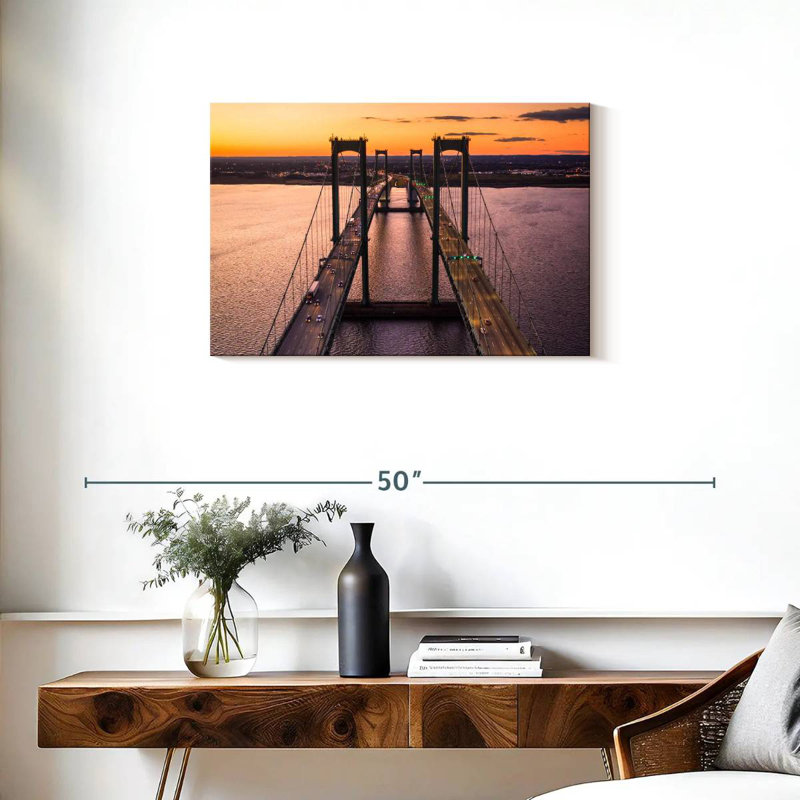 Lilie Dusky Delaware Bridge, 20" H x 30" W