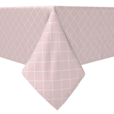 Welmoet Rectangular Geometric Cotton Twill Tablecloth