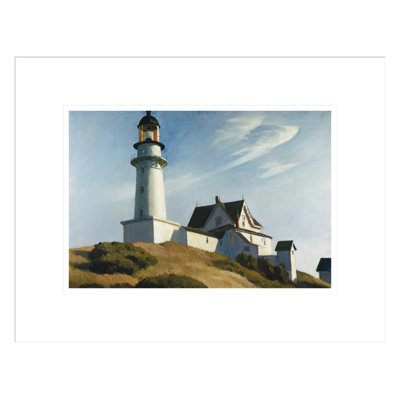 The Lighthouse at Two Lights by Edward Hopper -Framed Giclee Print