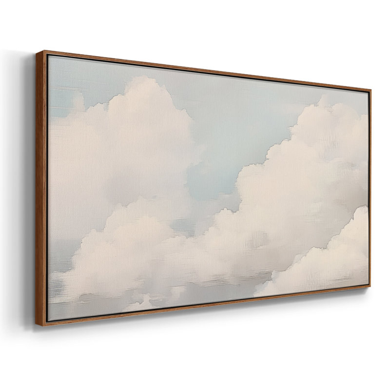 Série paysage - CXCV III - Toile tendue avec châssis encadré - Prêt à être accroché, H 21 po x l 41 po, Noir