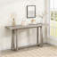 Console de 59,84 po, élégante table d'entrée rectangulaire, console d'extérieur pour patio, table de vestibule robuste, canapé d'entrée, couloir, salon, chambre à coucher et patio, gris-2003797993