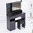 41" Large Size Left Drawer Desktop Vanity Table+Cushioned Stool, Extra Large Touch Control LED Mirror, 3-Color Switch, Multi Layer High Capacity Storage Fashionable Dresser, Suitable For Large Space-1442362307