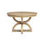 Table de salle à manger extensible ronde 48 po avec 4 chaises d'appoint rembourrées et 2 chaises d'appoint-1485207648