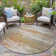 Machine Washable Indoor/Outdoor Xhevrie Khaki Rug