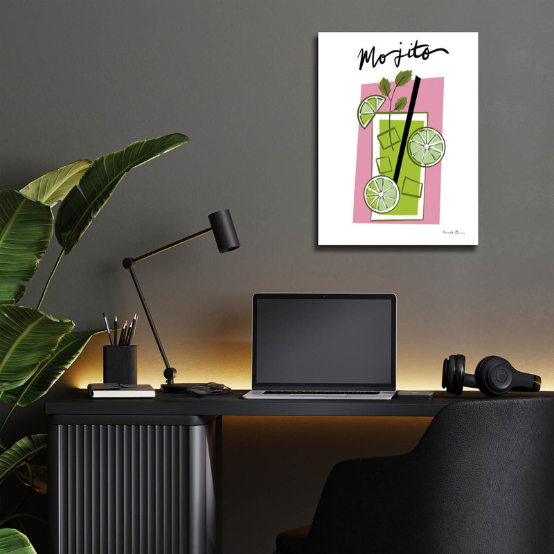  «Colourful cocktails 1» par Farida Zaman, art mural en verre acrylique, 12 po x 16 po