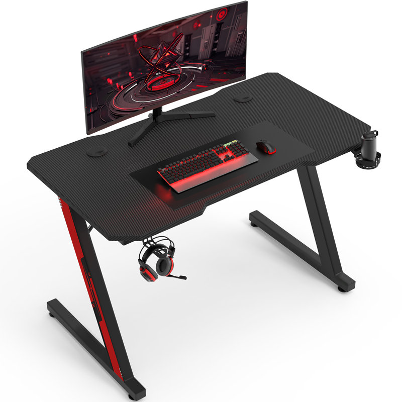 Steel Computer Desk, 75cm H x 120cm W x 60cm D, Black