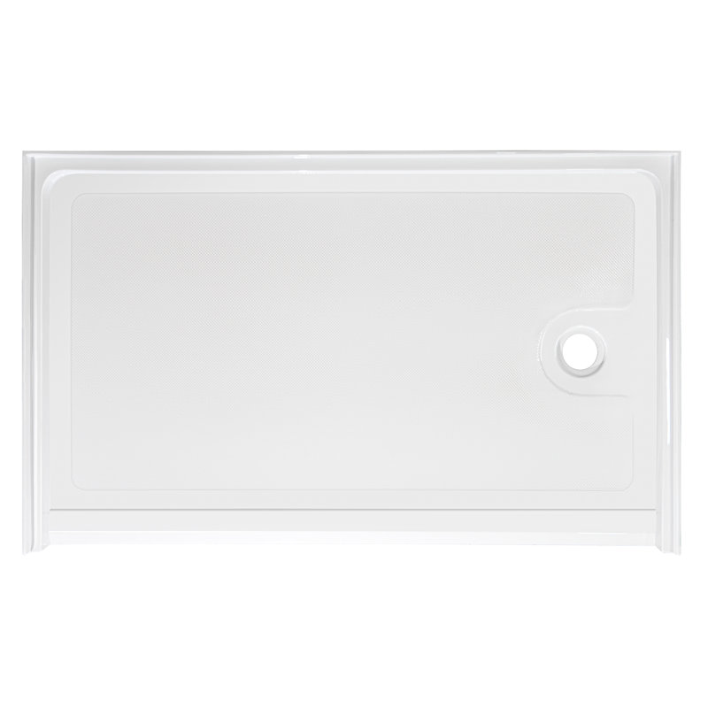 Ella Wheelchair Roll-In Shower Base Acrylic 36" x 60" Right Drain, Right