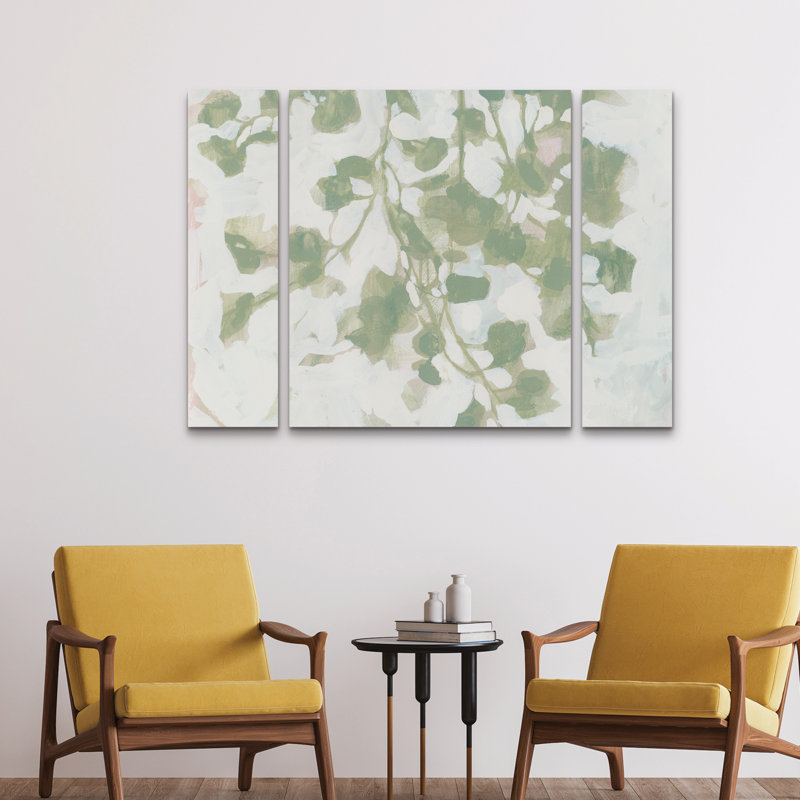 Ensemble de 3 panneaux muraux - Danhui Nai «Dancing Shadows», art mural sur toile pour le salon, la chambre à coucher ou le bureau 