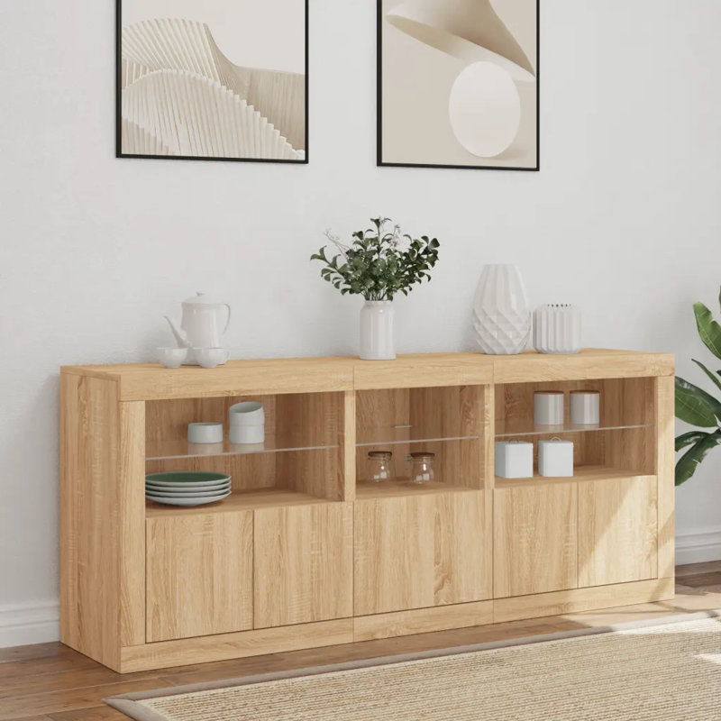 Azaleya 162cm Sideboard, Grey Sonoma