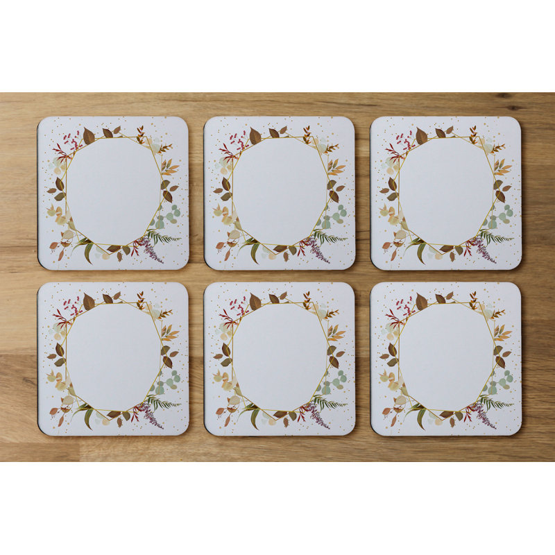 Square 6 Piece Coaster Set