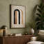 Nested Arches Mid-Century 1 Piece Wrapped Canvas Wall Art-1320905032-1320905035