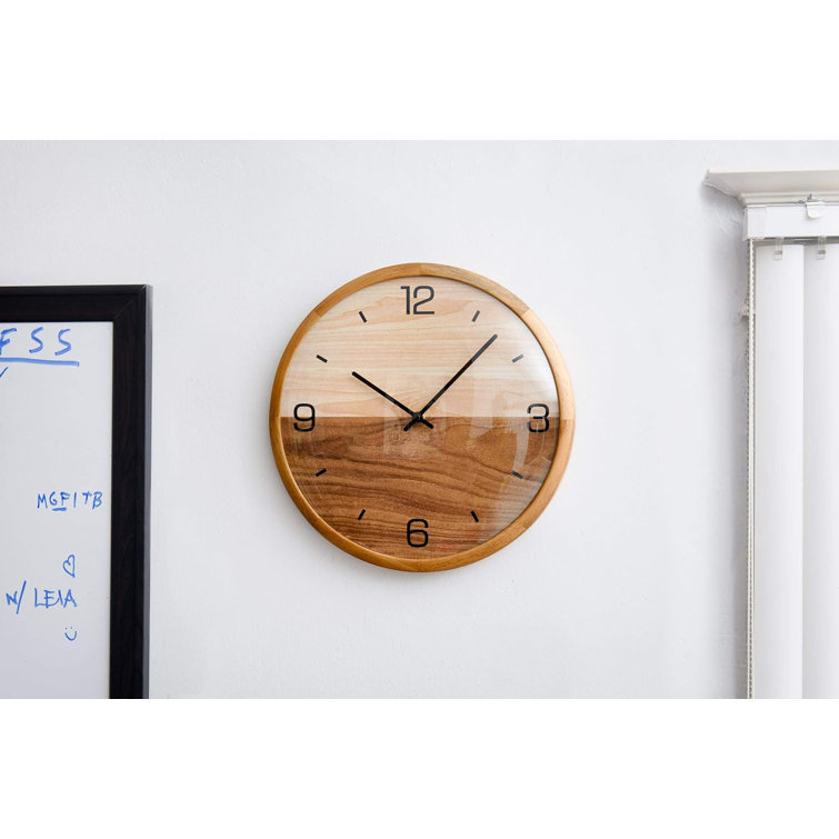 Millwood Pines Cace Solid Wood Wall Clock - Wayfair Canada