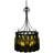 Tuscan Vineyard 16 - Light Steel Lantern Drum Chandelier