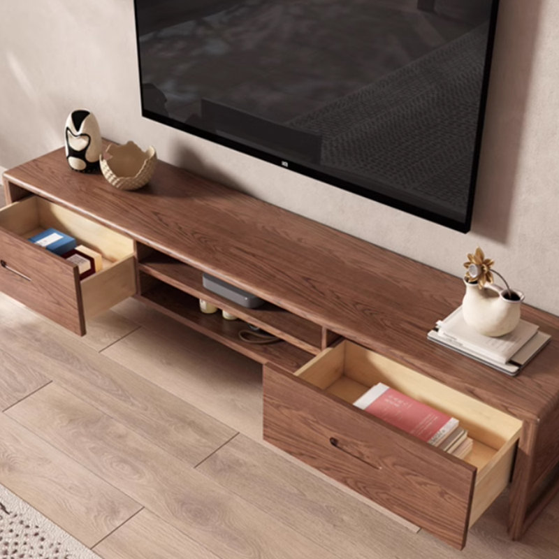 Meuble télé rétro en bois massif