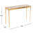 Grimes 42'' Glass Top Console Table
