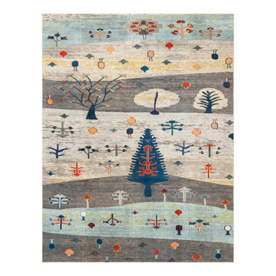 Washable Floral Indoor Rug