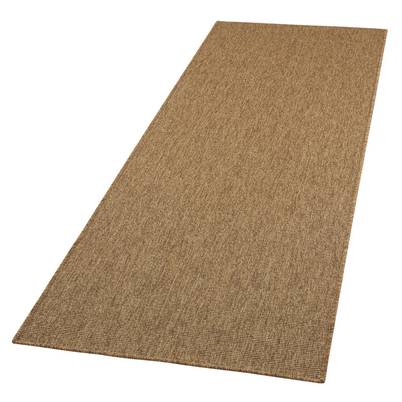 Nature Machine Woven Brown Indoor / Outdoor Rug, Rectangle 80 x 150cm