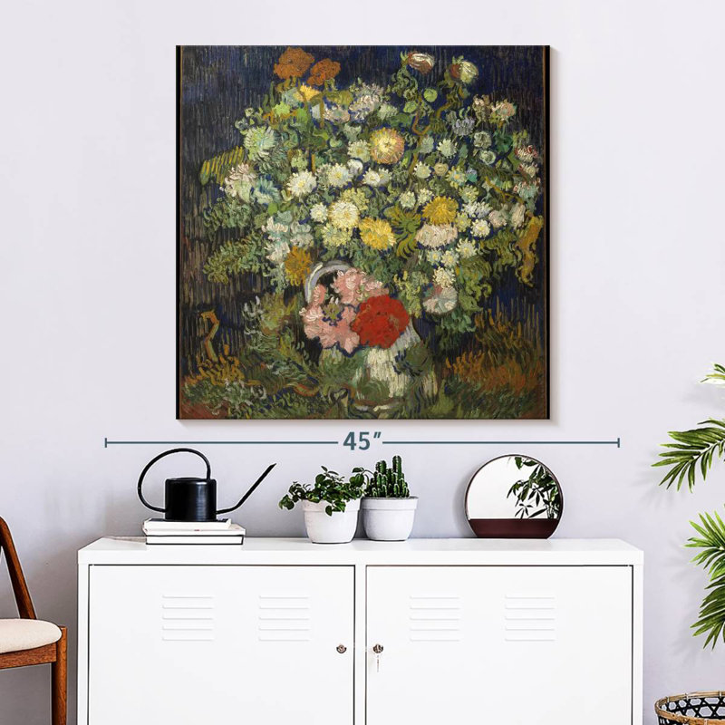 Bouquet de fleurs Harnek dans un vase, H 33 po x l 33 po