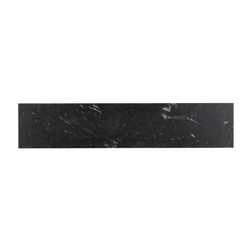 Hammered Iron Console Table-White Marble, Charcoal Marble, Hammered Black Iron