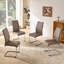 46cm H Upholstered Metal Cantilever Chair-1857404169