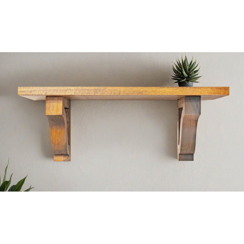 1" Shelves/W Corbels, 8" H x 39" W x 6" D