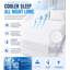 Quilted Cooling Mattress Protector Extra Deep 30cm, White-279968268
