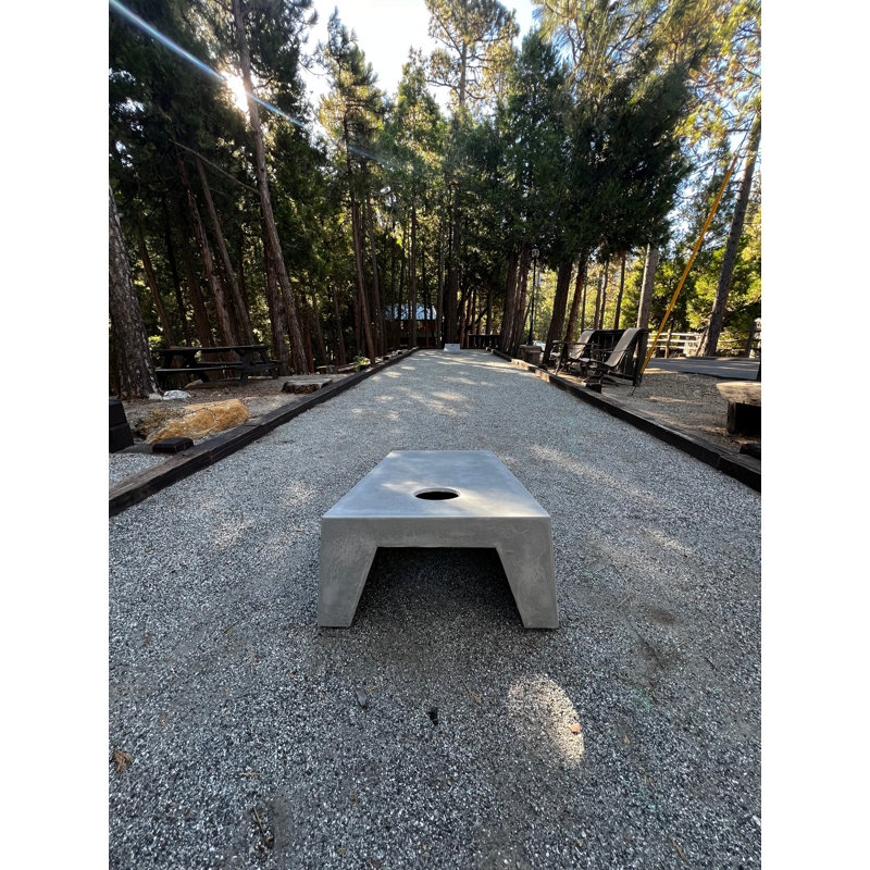 Ensemble de planche moderne cornhole en béton, Noir
