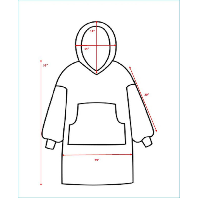 Couverture à capuche en velours, Gris