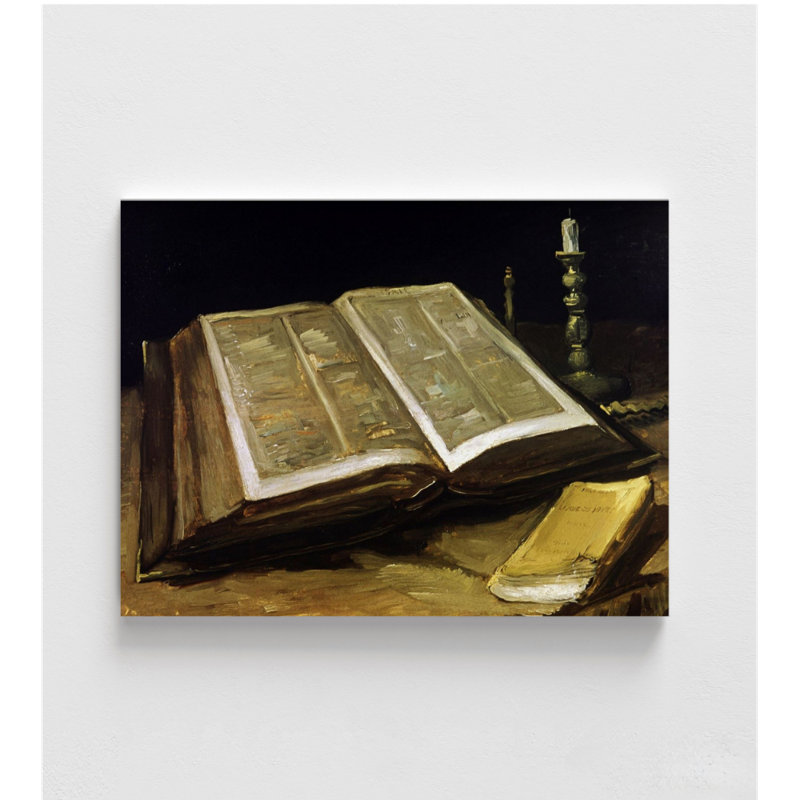 «The Bible Van Gogh», reproduction d'art encadrée par Vincent Van Gogh, art mural Van Gogh, H 8 po x l 10 po, Blanc