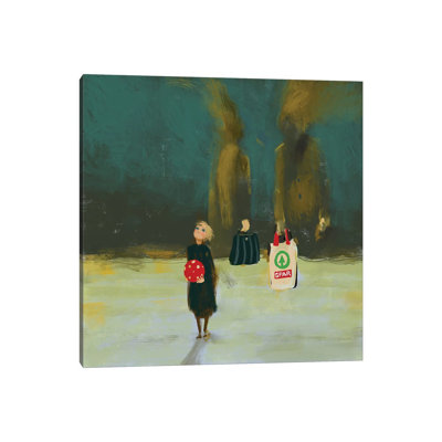 Little Stuff Stuff by Anikó Salamon - Wrapped Canvas Painting