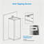 Classeur vertical verrouillable à 3 tiroirs, aspect bois blanc, meuble de rangement de bureau autoportant avec clés
