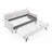 Upholstery Daybed With Twin Size Erectable Trundle And USB Charging Design-1407223276