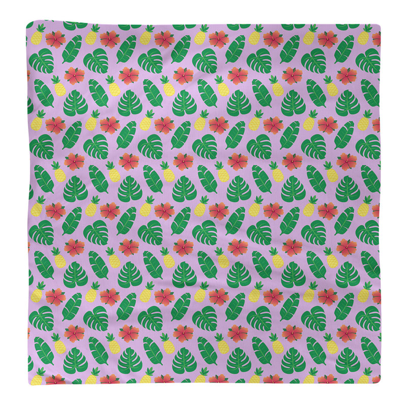 Polyester Geometric Square Napkin, Purple, 0.1" H x 22" W x 22" D, Polyester Twill