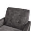 Fauteuil d'appoint capitonné à dossier - Charbon-130126170