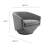 Series Performance Velvet Fabric Swivel Chair-714716885