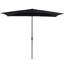 Parasol rectangulaire de 6,5 x 10 pi avec manivelle, inclinaison et toile résistante aux rayons UV pour la piscine, la cour et le patio (sans base)-749161198