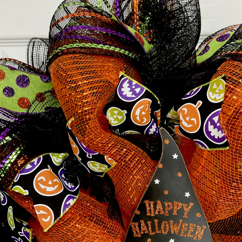 Couronne décorative Happy Halloween
