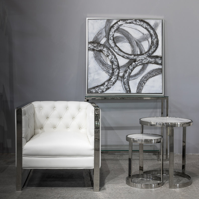 « rings », peinture sur toile encadrée