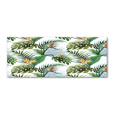 Tropical Flowers - Wrapped Canvas Print