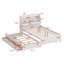 Lit plateforme avec rangement et lit gigogne, tiroirs et DEL-1024577955