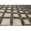 Tapis oriental gris moderne en cuir 5X8