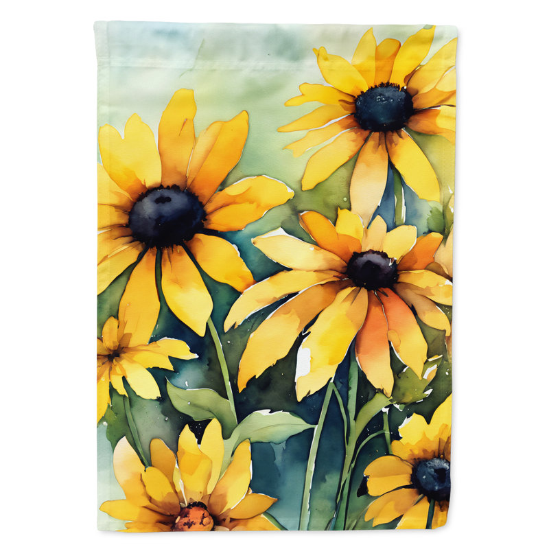 Drapeau de jardin double en polyester H 15,5 po x l 11,25 po