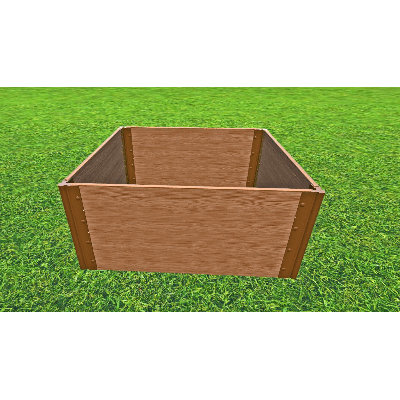 Lit de jardin surélevé en bois 4 pi x 4 pi