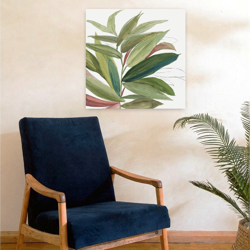 Green House Plant II, art délicat, minimaliste et naturel, H 24 po x l 24 po