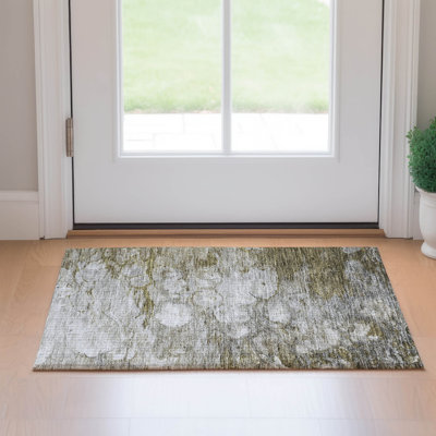 Premium Machine Washable Prisco Brown Rug