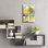 «Striped Fabric» par Annelein Beukenkamp, art mural en verre acrylique