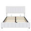Lit plateforme tapissier luxueux avec système de rangement à levage hydraulique-261372969-261372968